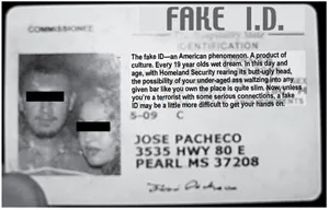 Archive item — novelty identity card