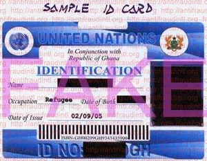 Archive item — novelty identity card