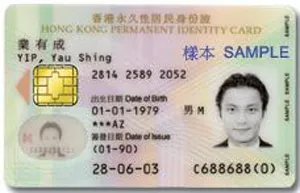 National identity card copy