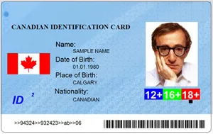 Toronto novelty identity card