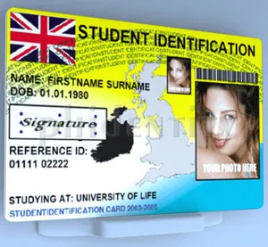 Student identity card copy