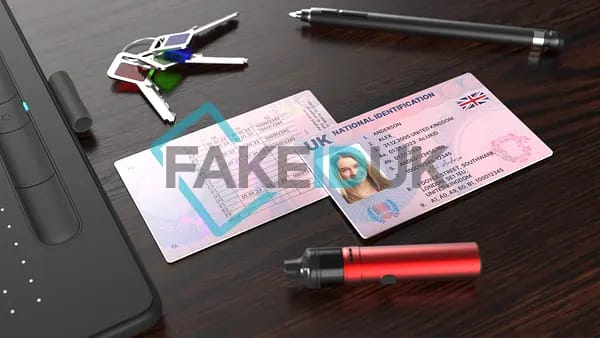 The Ultimate UK Drivers Licence — UV features.
