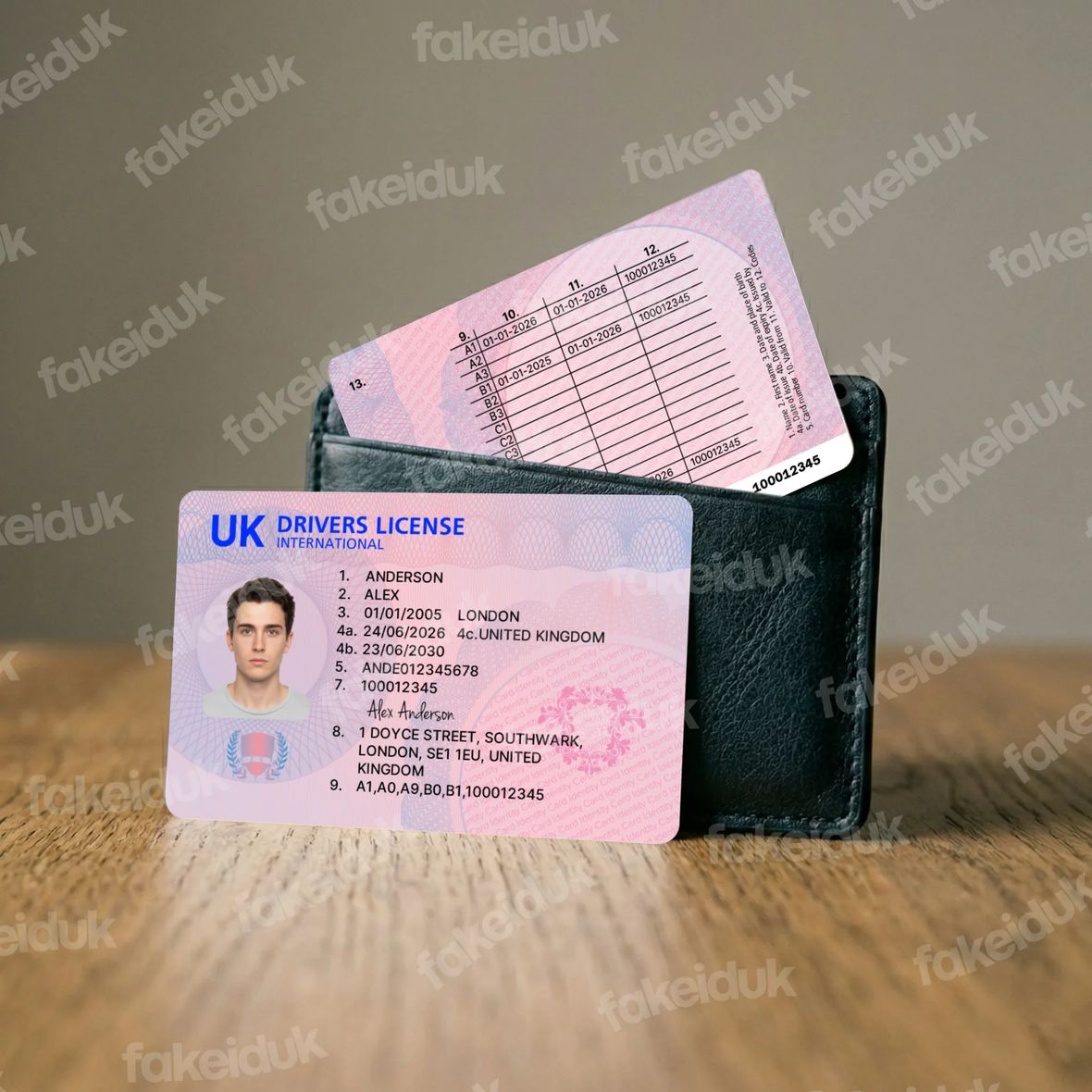 The Ultimate UK Drivers Licence — holographic overlay.