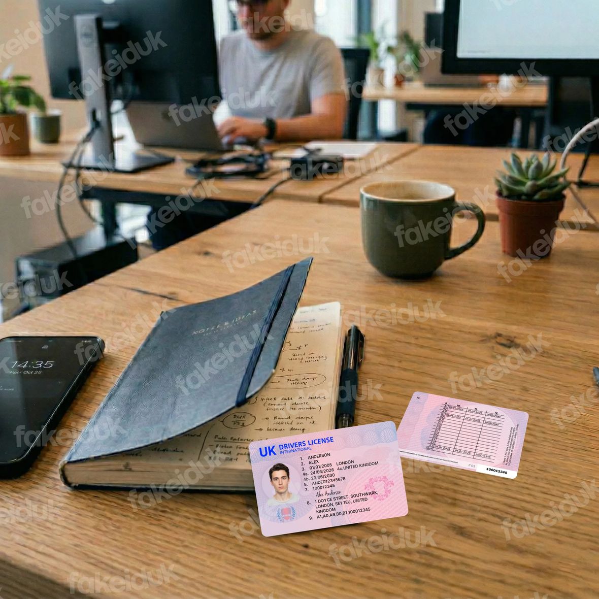 The Ultimate UK Drivers Licence — UV features.