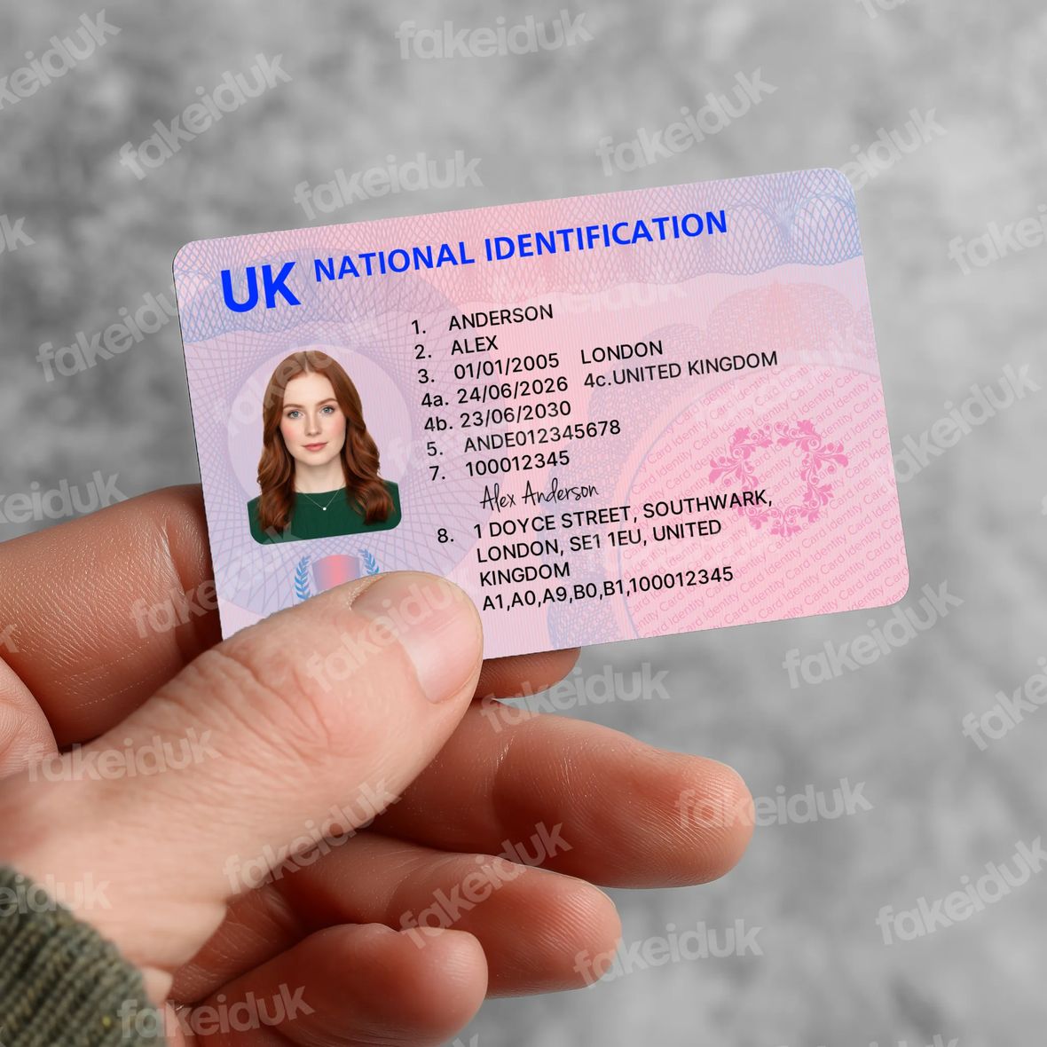 The Ultimate UK Drivers Licence — angled view.