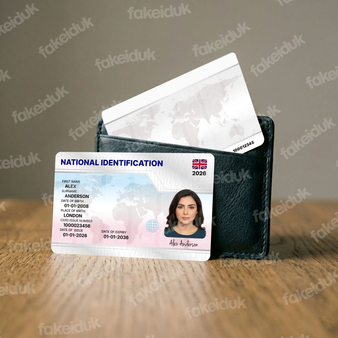 Steel Finish National ID — holographic overlay.
