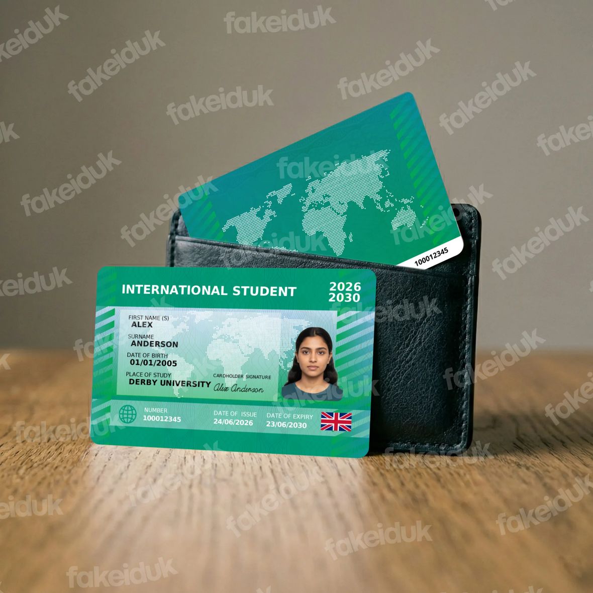 International Student Card — holographic overlay.