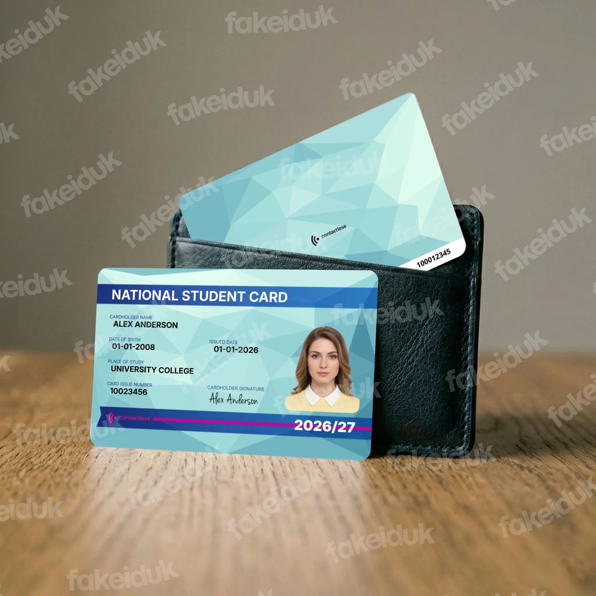 National Student Card — holographic overlay.