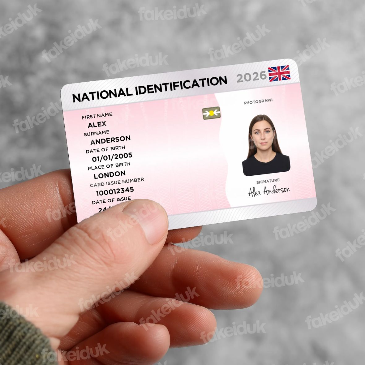 National ID Card — reverse side.