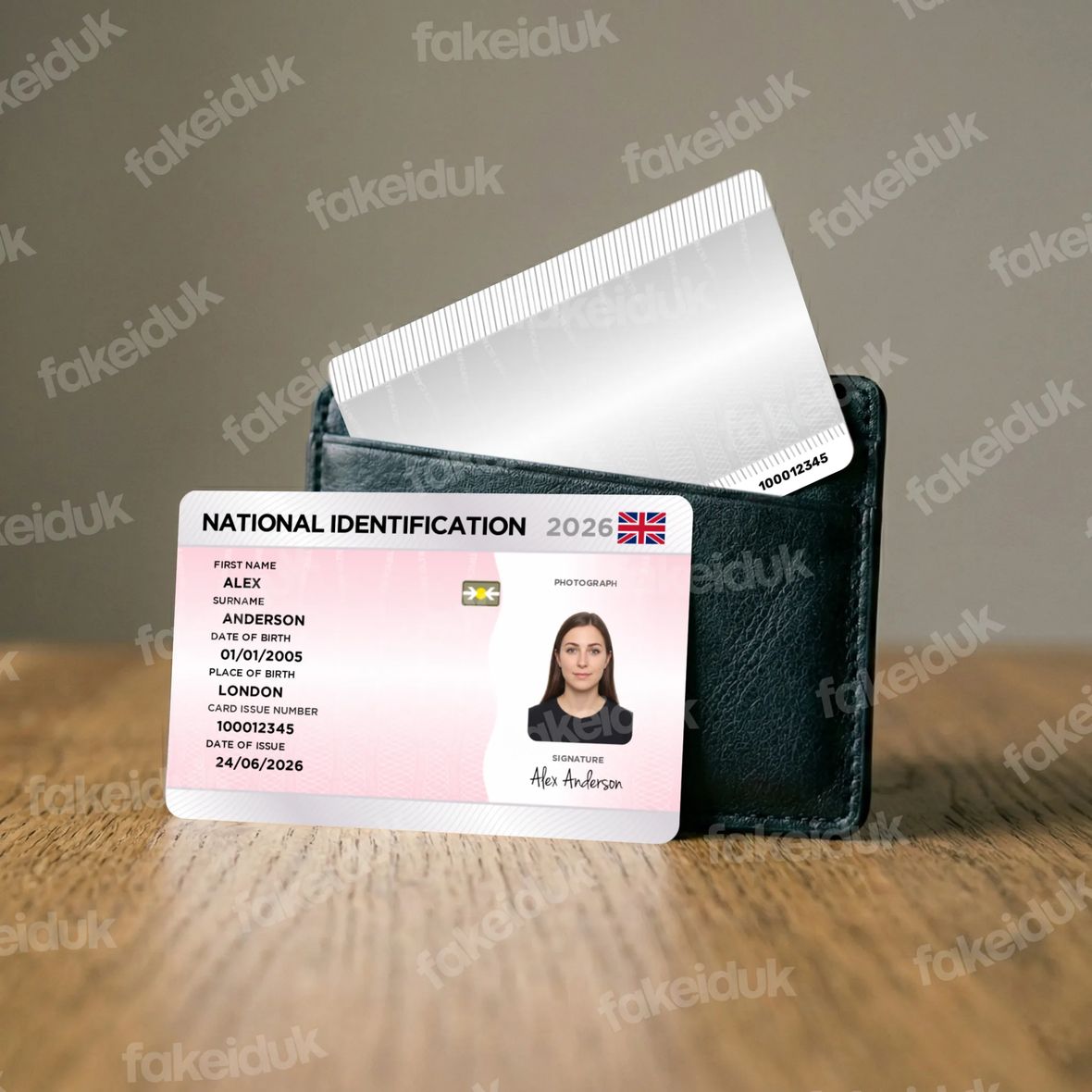 National ID Card — holographic overlay.