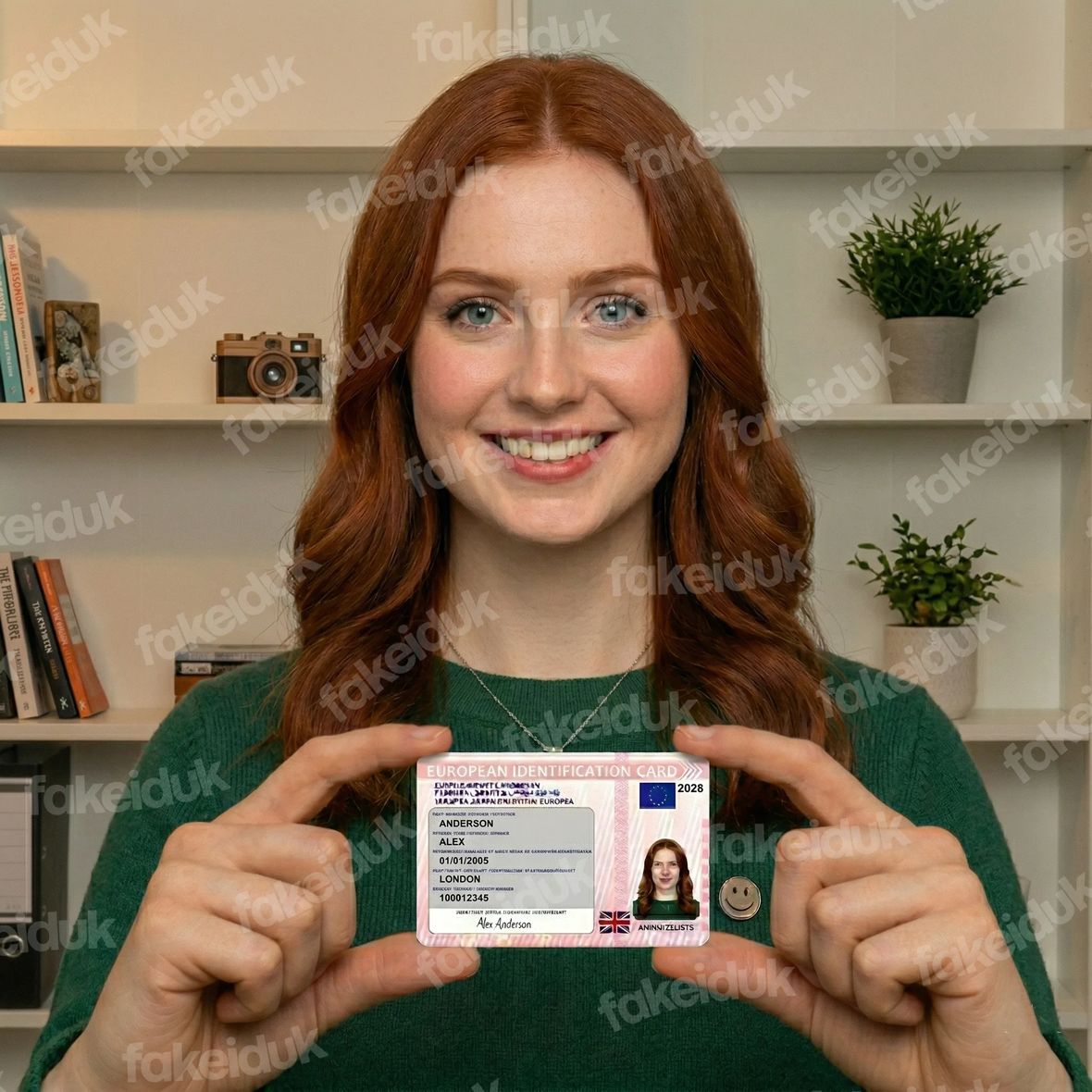 EU Identification Card — close-up.