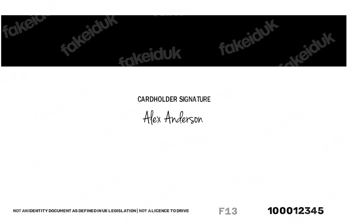 Customisable College Card — detail view.