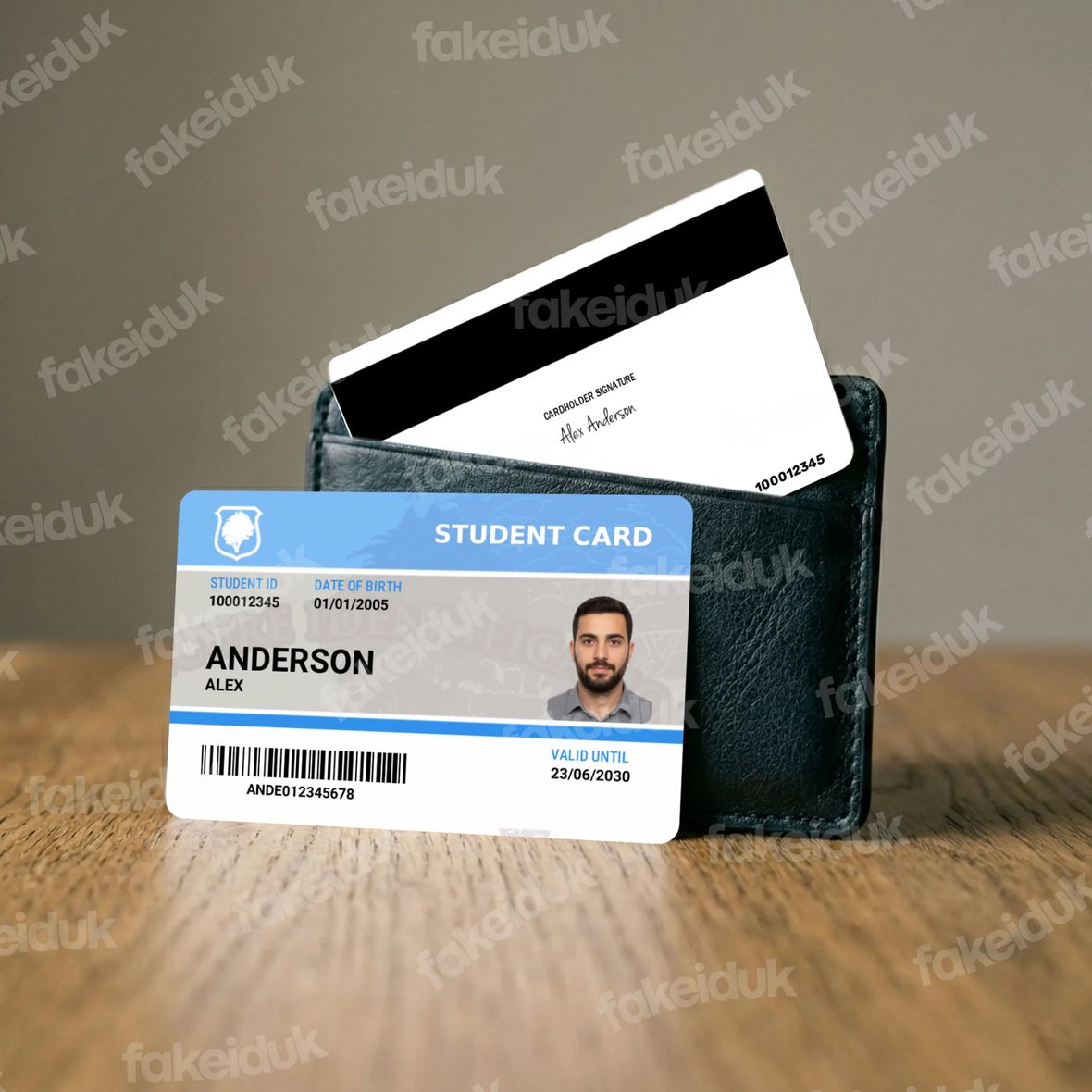 Customisable College Card — holographic overlay.