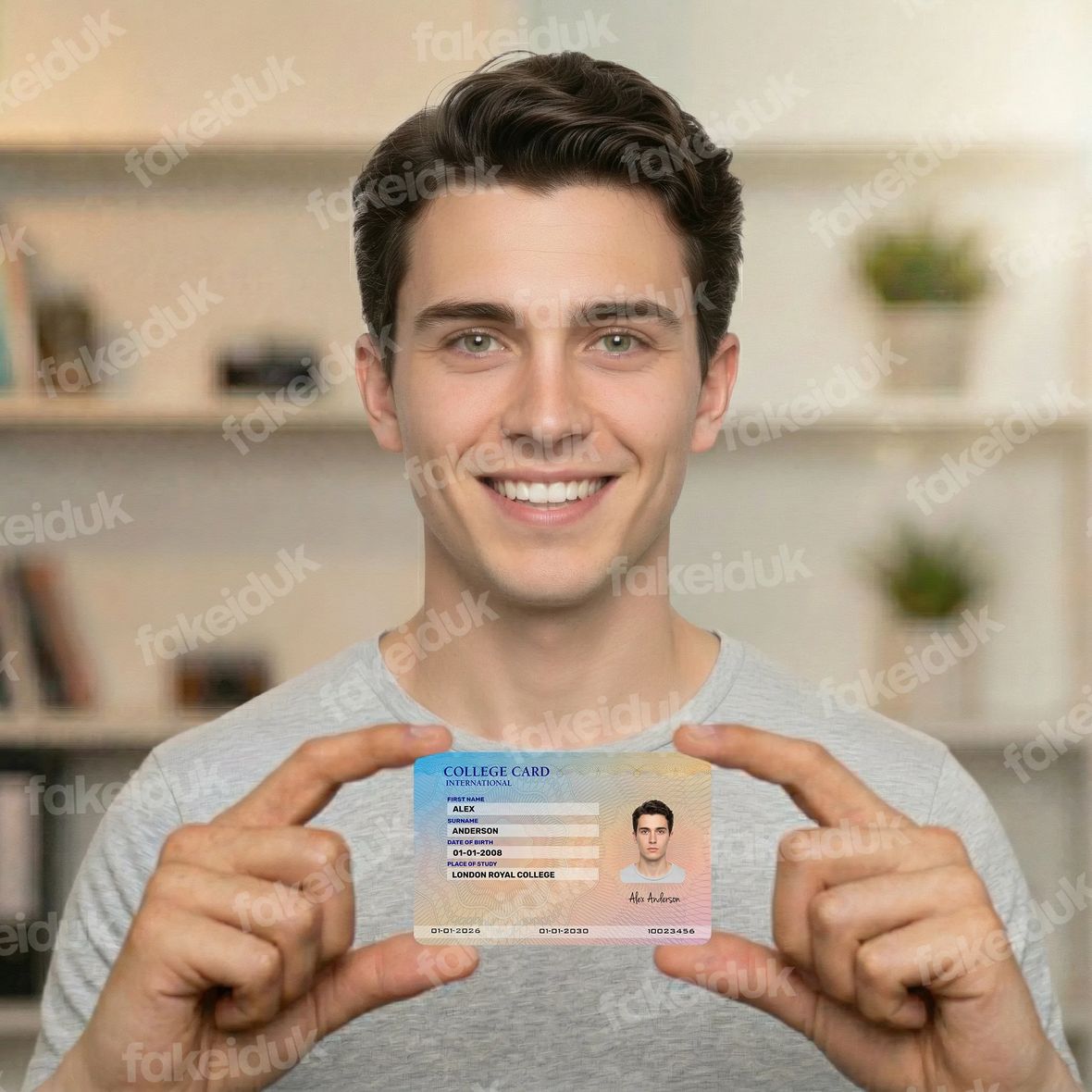 International College Card — close-up.