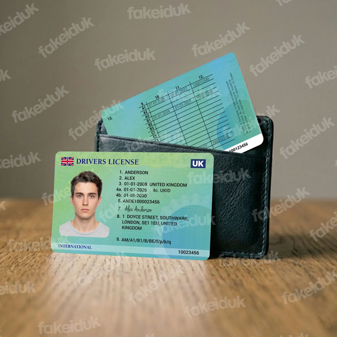 International Drivers License — holographic overlay.