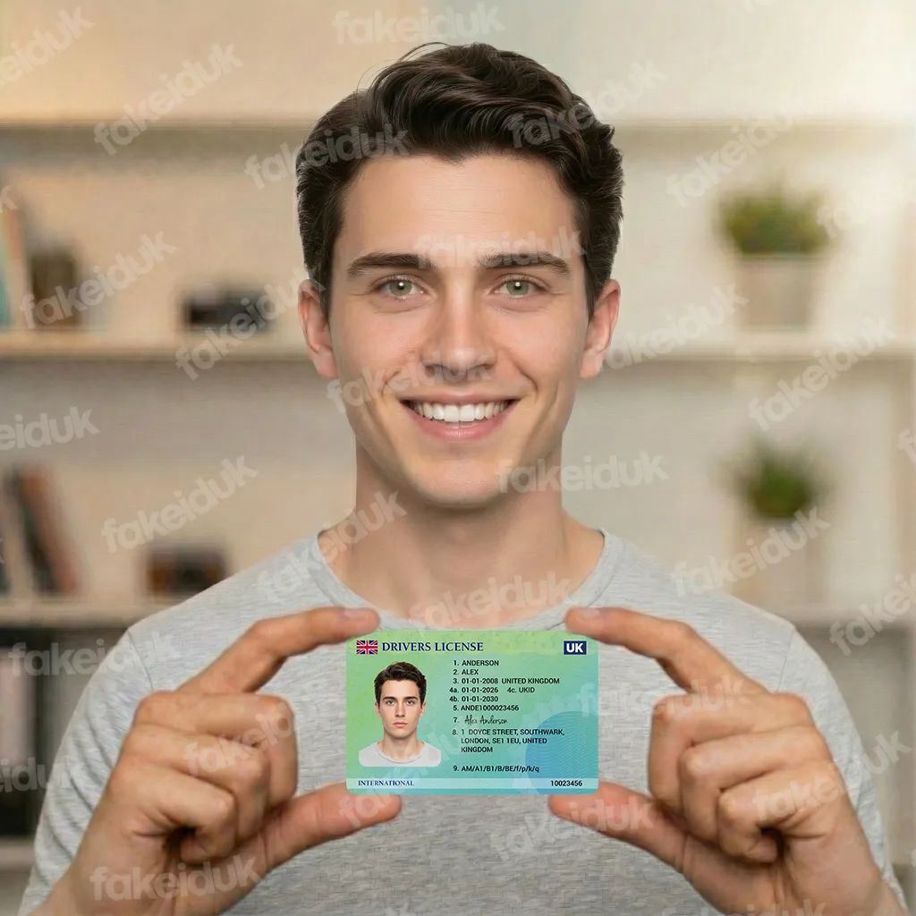 International Drivers License — close-up.