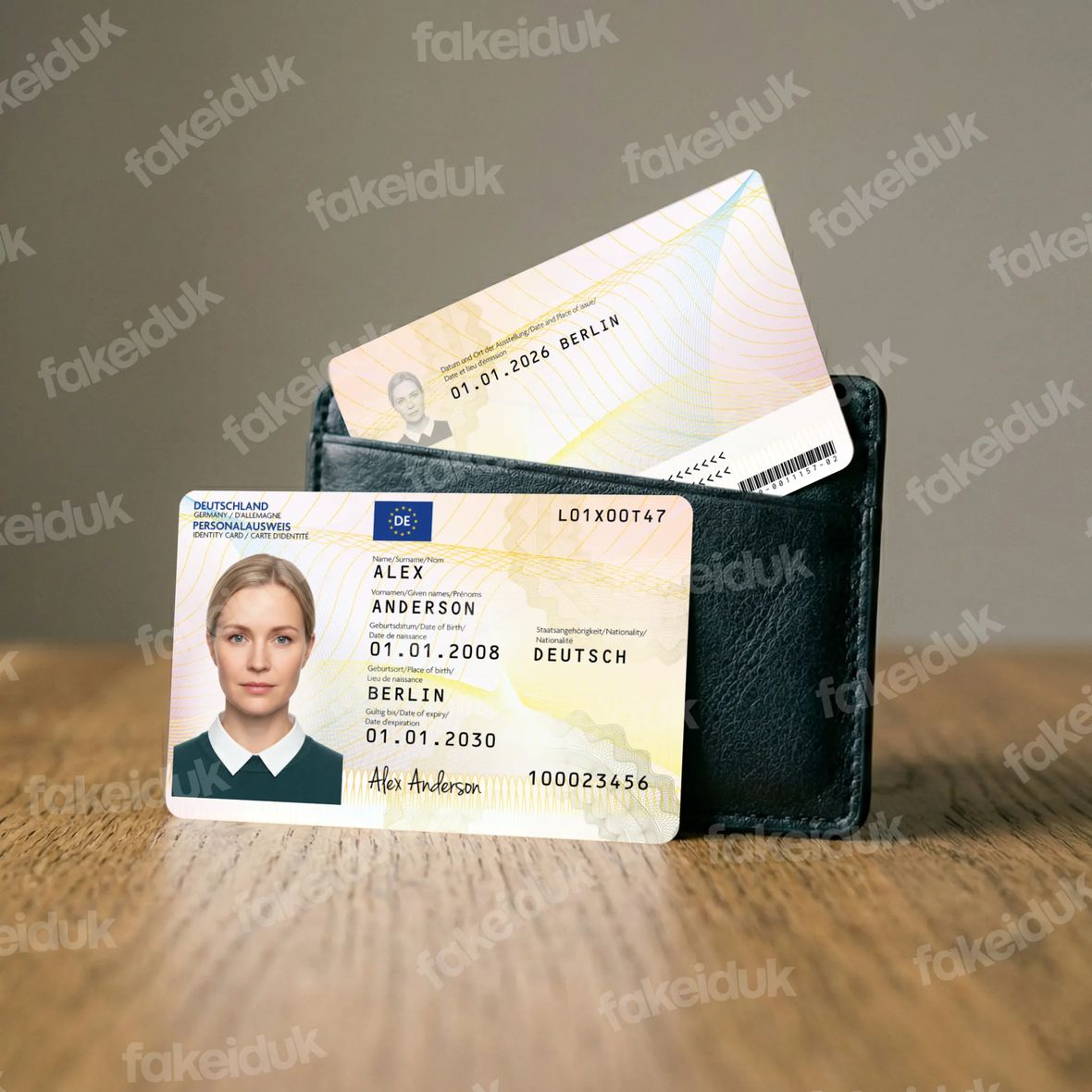 Germany Personalausweis — holographic overlay.