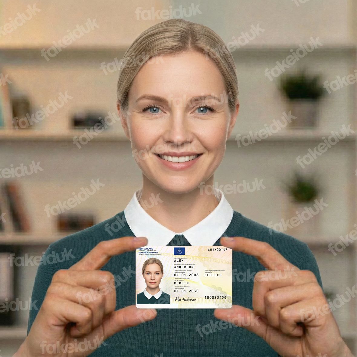 Germany Personalausweis — close-up.