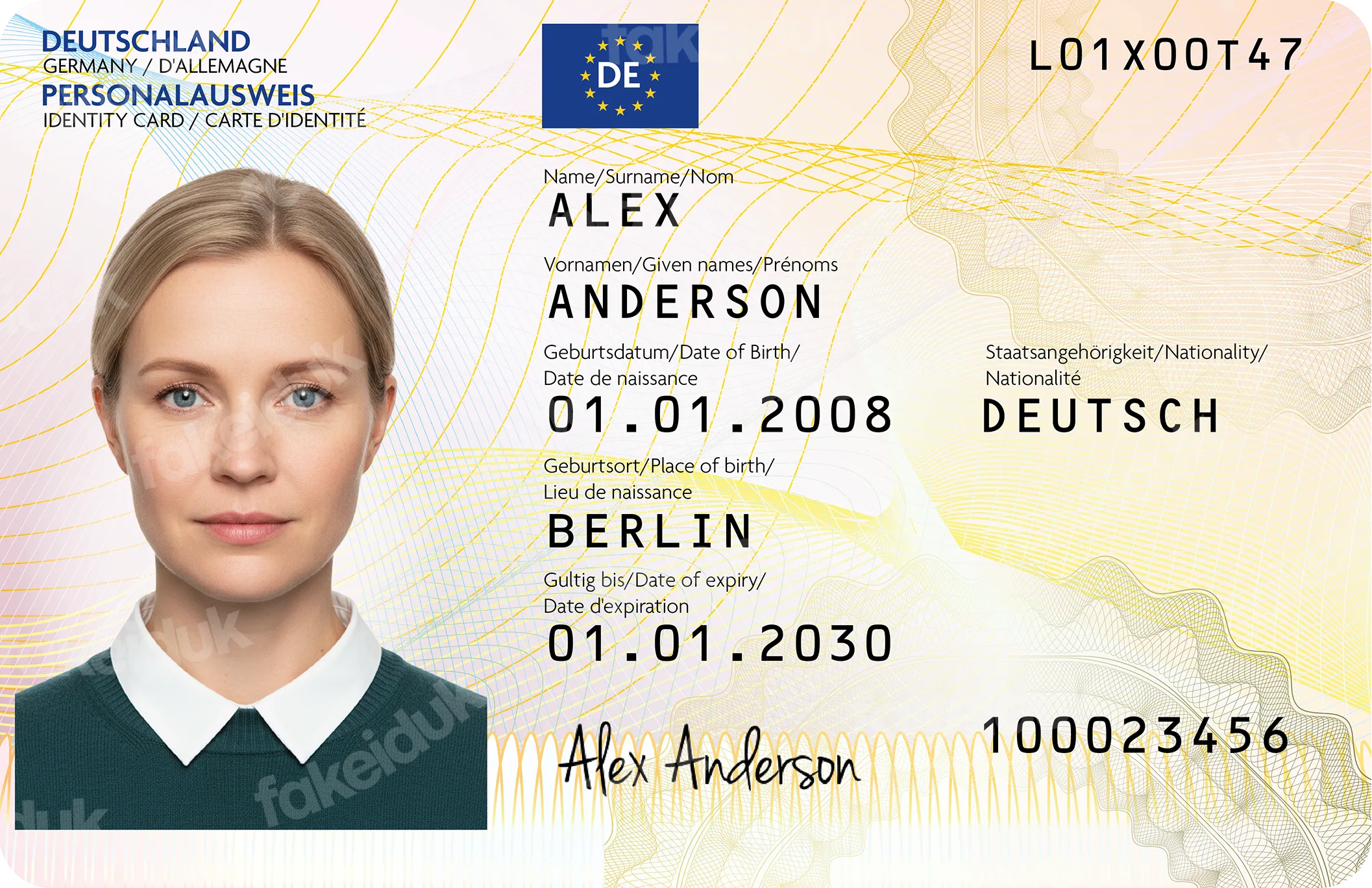 Germany Personal Code Germany Personalausweis | Fake ID UK