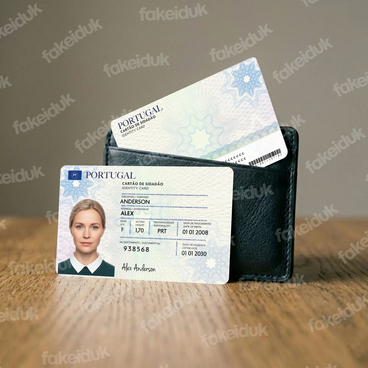 Portugal Identity Card — holographic overlay.