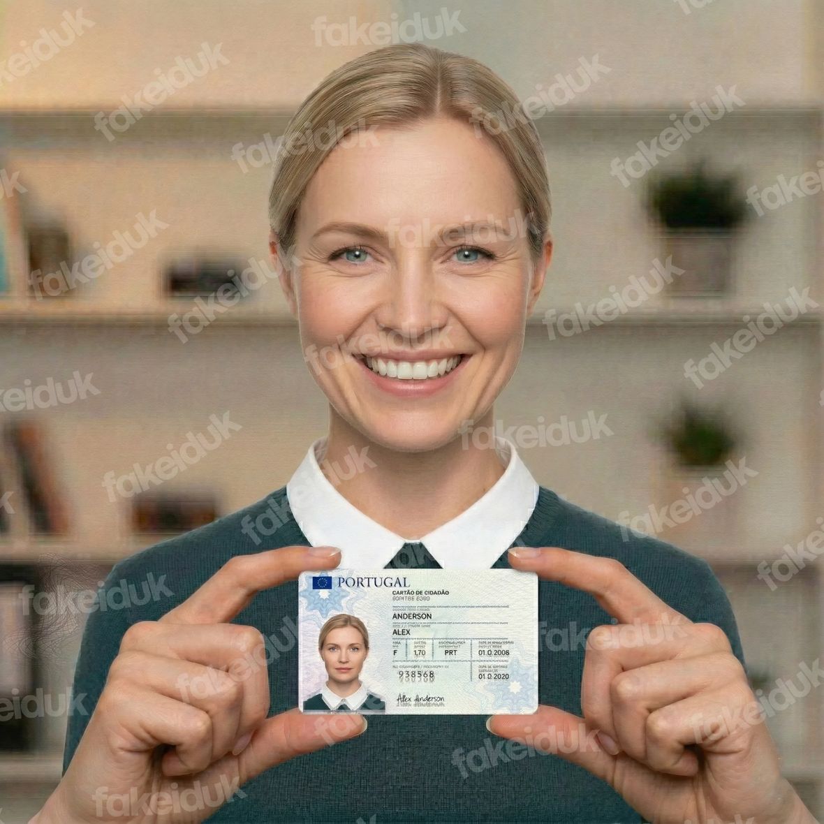 Portugal Identity Card — close-up.